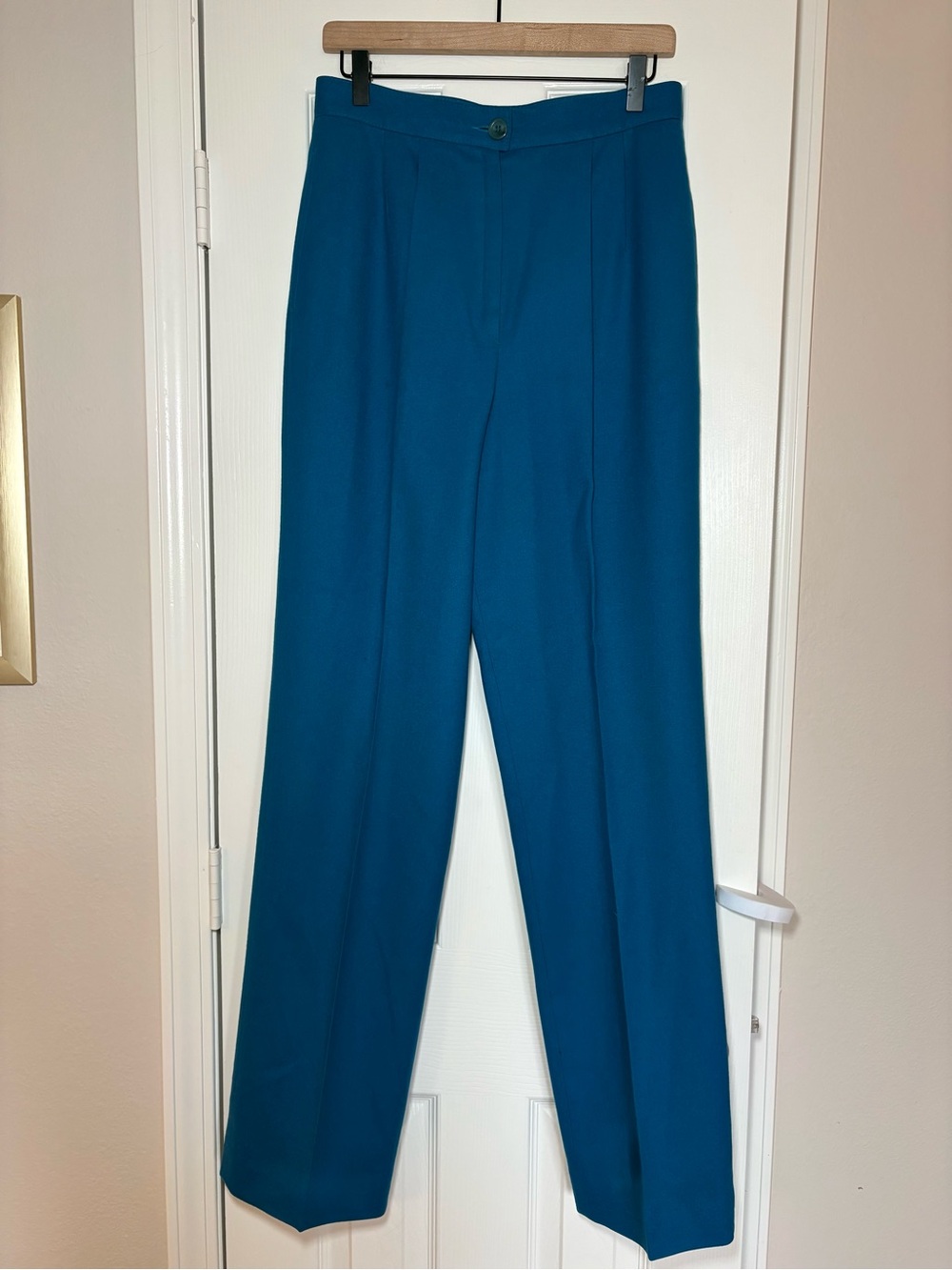Pendleton Vintage 100% Virgin Wool Blue Dress Pants 12 Tall USA